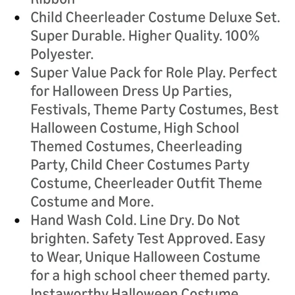 Blue and White Girls Cheerleader Costume Set Size XL (12-14 years)‎ NEW - Picture 6 of 6